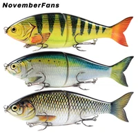 novemberfans 17 8cm 82g slow sink bass lure jointed wobble shad fishing lures glide bait tackle