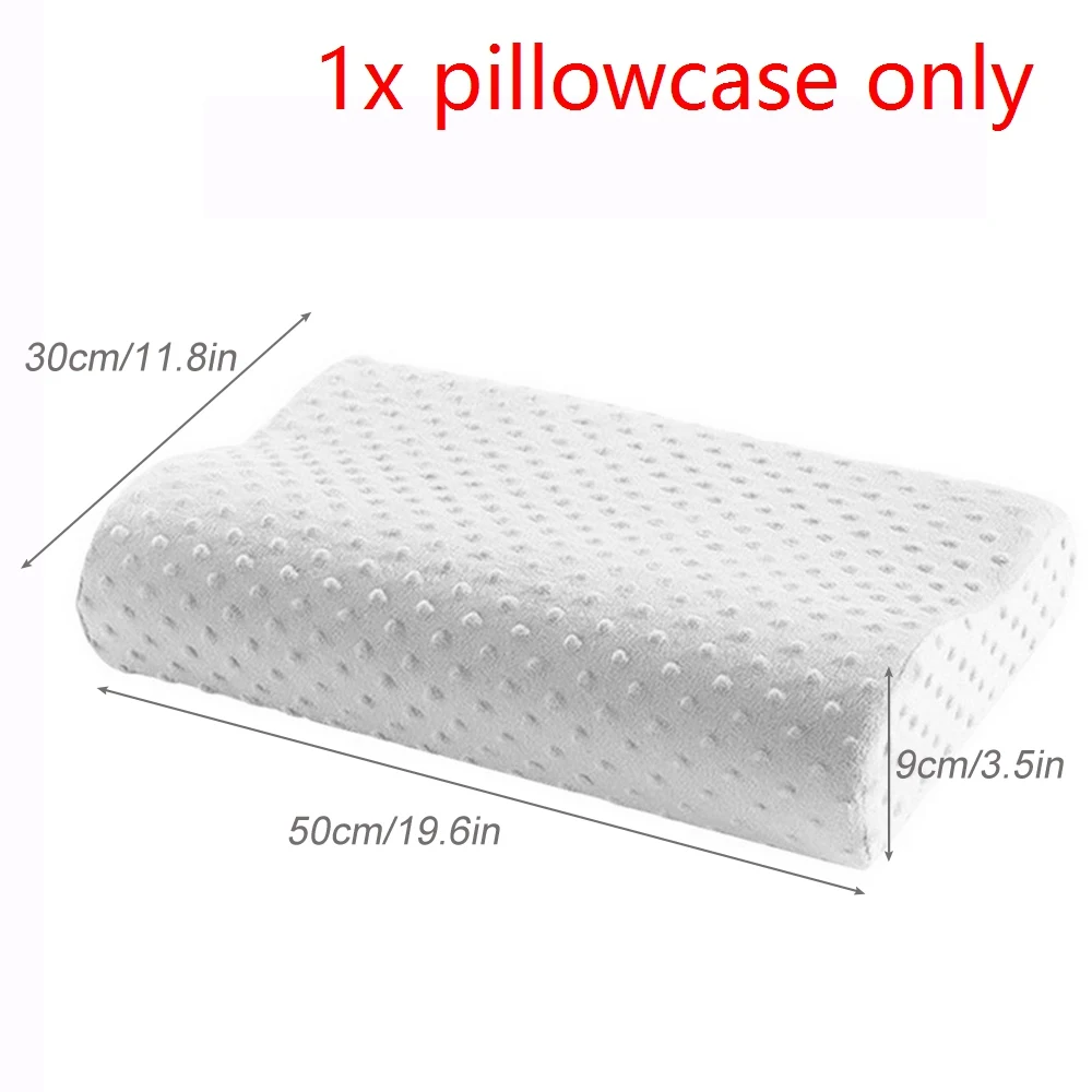 white pillowcase Urijk подушки в форме бабочки ортопедические подушки массаж пены памяти подушки для сна шеи боли шейки - Цвет: white pillowcase