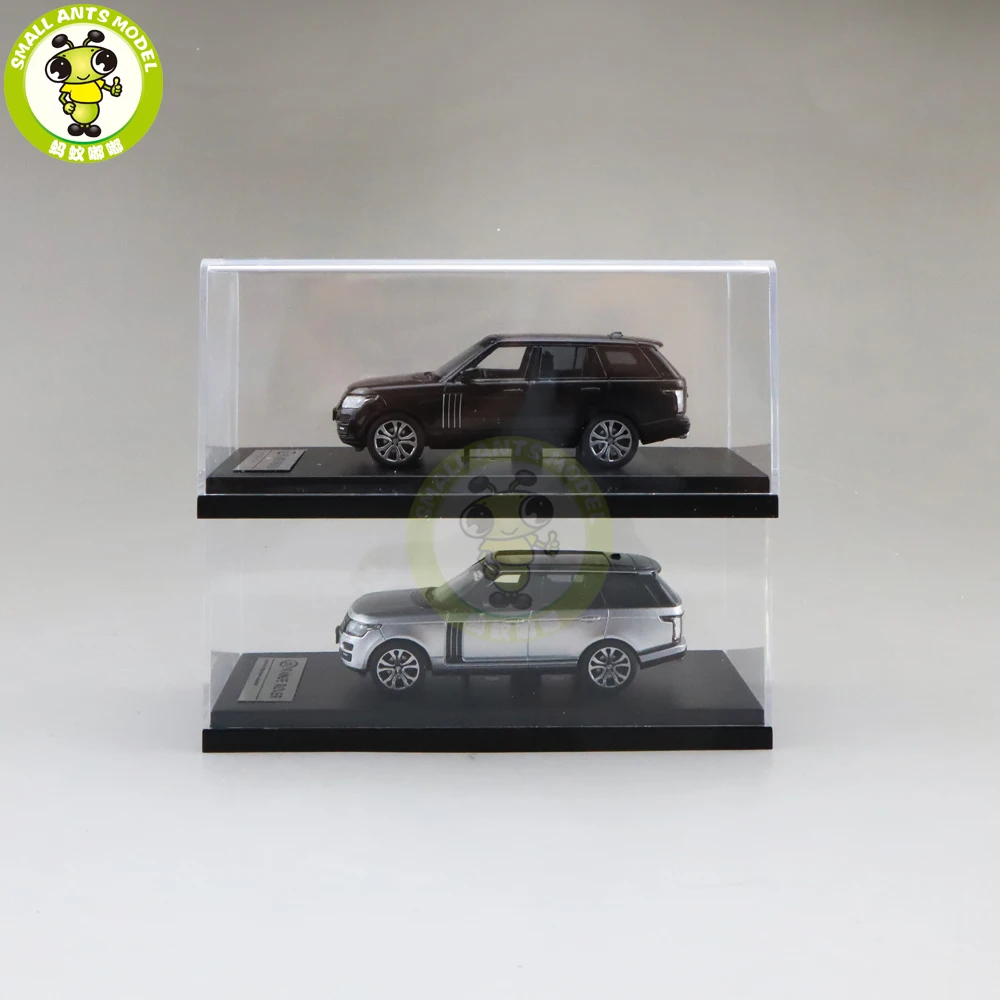 Black and Silver 1/64 lcd диапазон SUV литая модель Модель автомобиля игрушки подарки для мальчиков и девочек синий черный серебристый - Цвет: Black and Silver