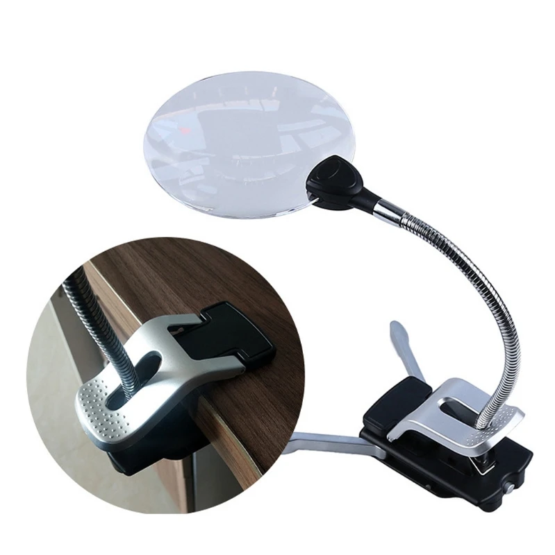 

3 In1 Vertical Magnifier Desktop Reading Repair Magnifier Hand Stand Holder