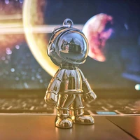 creative cartoon 3d astronaut spaceman keychain space robot car key chain key ring alloy gift jewelry decoration accessories