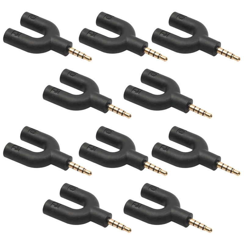 

Разветвитель для наушников, Aux-стерео Y-разъем, 3,5 мм штекер на 2 порта 3,5 мм гнездо для гарнитуры Iphone, 10 шт.