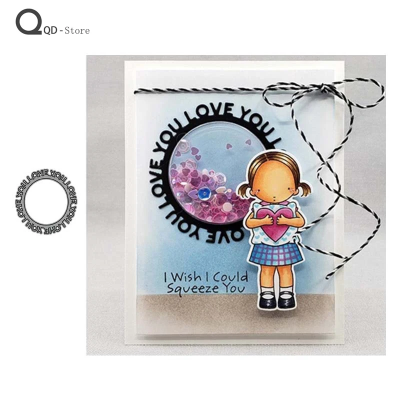 

Ring Words Cutting Dies Scrapbooking Metal Cutting Dies New 2021 Handmade Tools DIY Card Make Mould Model Craft Decoration