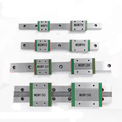 

1pc miniature linear rail slide MGW12H MGW12C carriage block bearing MGW12 L 800 850mm linear guide 3d printer CNC part
