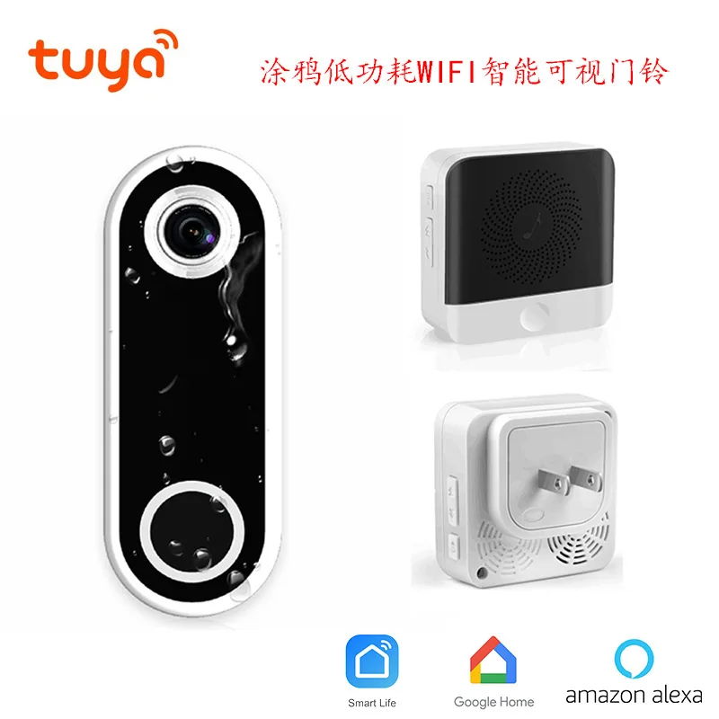 tuya smart home Smart WiFi Video Doorbell Visual Intercom Camera with Chime Night Vision Door Wireless Security | Обустройство дома