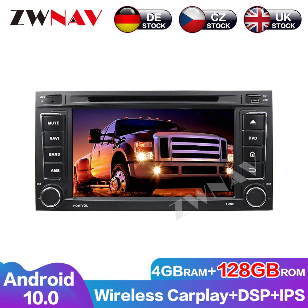 

128G Android 10 DSP аудио навигация для VW Touareg 2002-2010 головное устройство автомобильный DVD-плеер GPS Мультимедиа авто радио