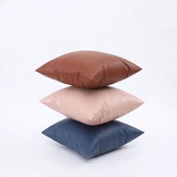 imitation leather decorative pillow case 30x5040x4045x4550x5060x60cm sofa cushion cover home hotel car throw pillow cover
