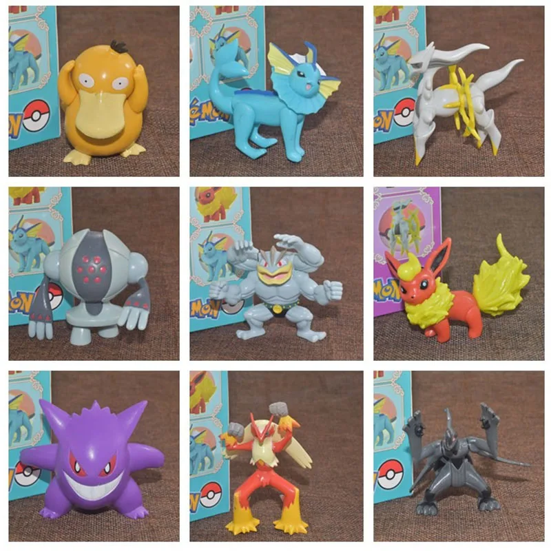6-8 см Большой размер Arceus Zekrom Blaziken Machamp Pinsir фигурка игрушки детские подарки pokemones прекрасный автомобиль украшение подарки