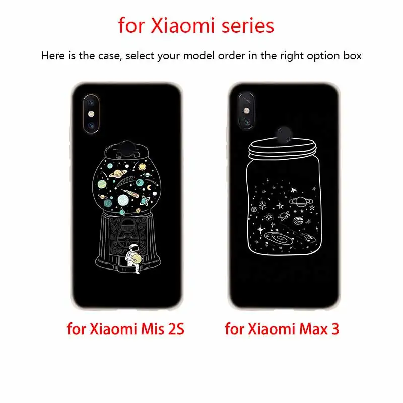 Чехол для Xiaomi Mi 11 Ultra 10 9 8 SE 6X 5X A3 A1 A2 LITE Lite cc9 Pro cc9e чехол с космосом луной астронавтом