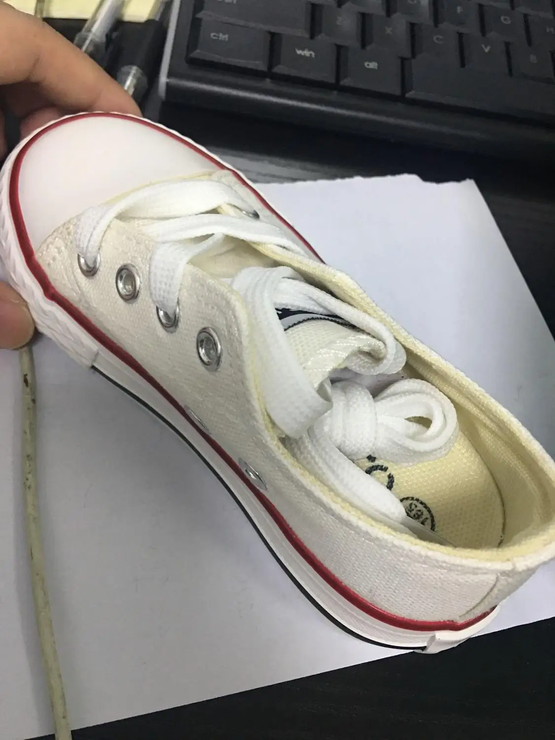 Beige White Новинка года; Классическая Детская парусиновая обувь; кроссовки ярких цветов для мальчиков и девочек; повседневная обувь на толстой подошве; однотонная обувь; Chaussures Garcon Enfant - Цвет: Beige White