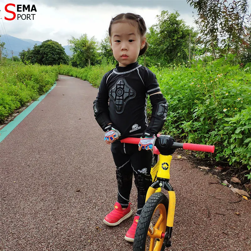 Cycling gear for kid's balance bike SEMA knee / elbow protector bumper riding kids best protect safe | Спорт и развлечения