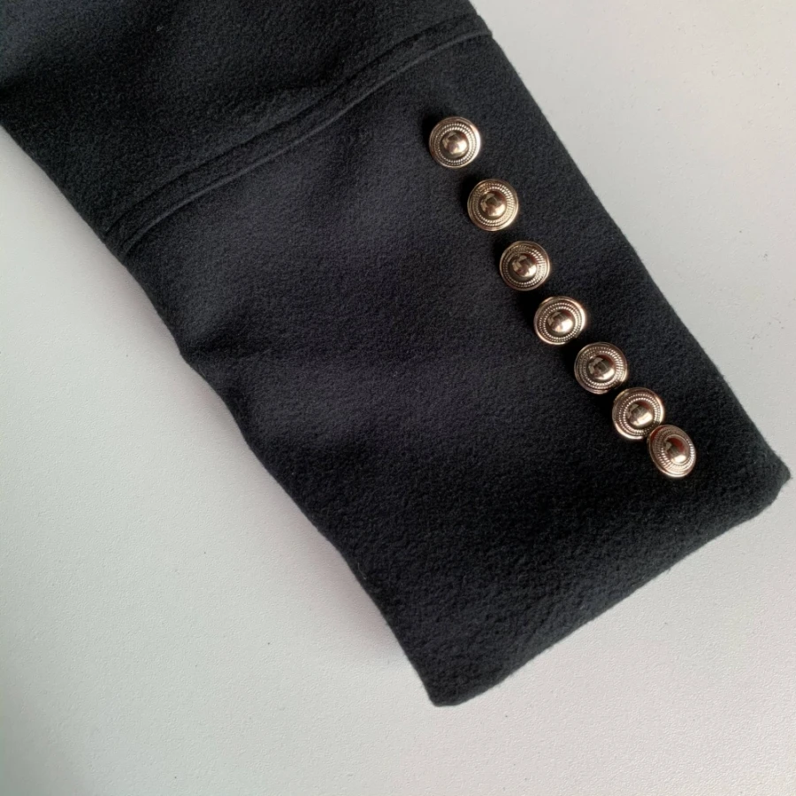 2020 зимняя женская куртка шерстяное пальто Длинная пуговица тонкое Женская