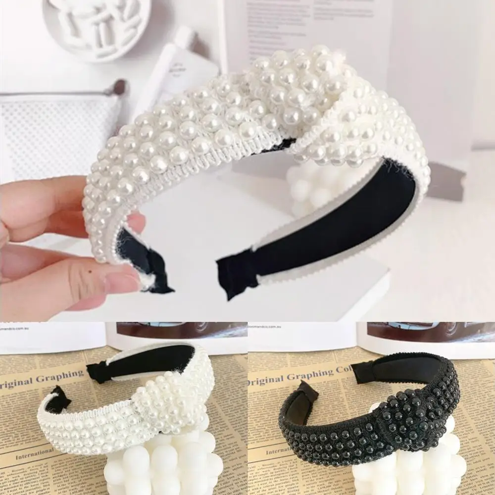 1Pcs Women's Headband Pearl Hairband Flower Lace Accessories Wild Girl Gift Suitable for Any Occasion |