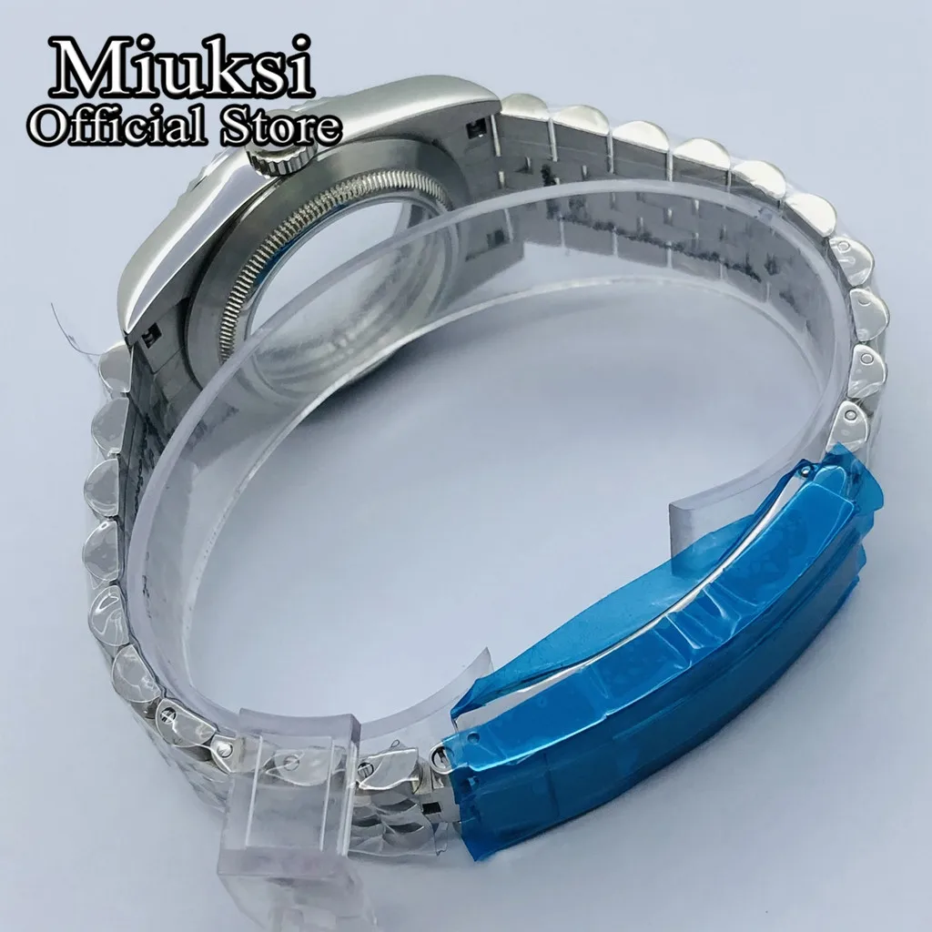 Miuksi 36 мм/40 мм сапфировое стекло чехол юбилейный браслет подходит для NH35 NH36 ETA2824 2836