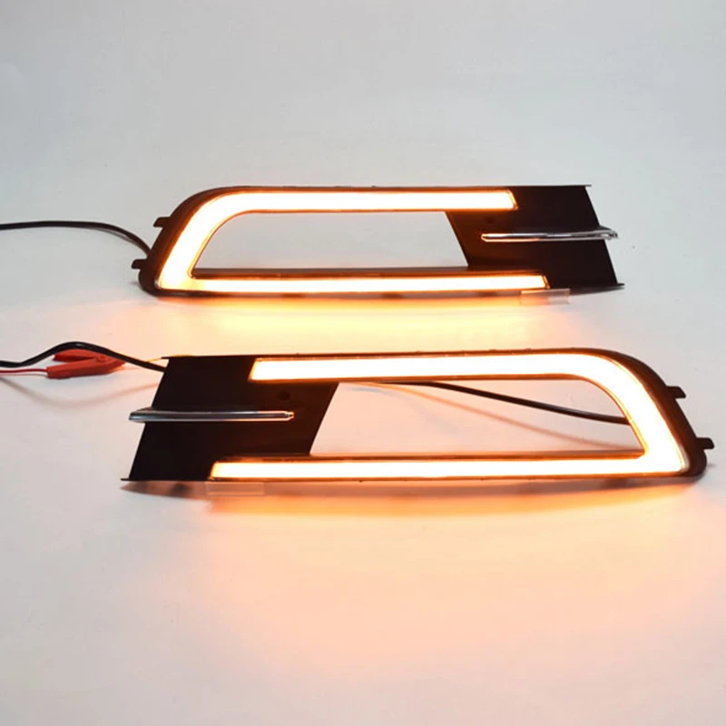 

LED Daytime Running Light DRL Fog Lamp Turn Signal Light Compatible for otan/Passat 2017-2018