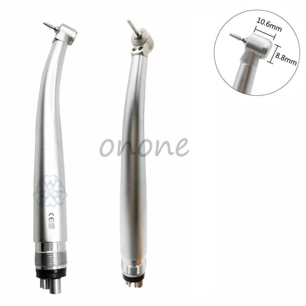 

Dental LED High Speed Handpiece Mini Head Dental Air Turbine with Double LED Single Water Spray Children 2/4Holes B2/M4