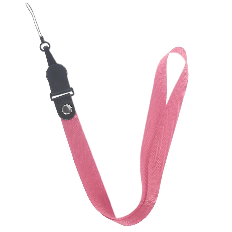 

Unique Woven Design Pure Color Two-in-one Detachable Rotating Halter Lanyard for Wallet Phone Case ID Badge 19inch