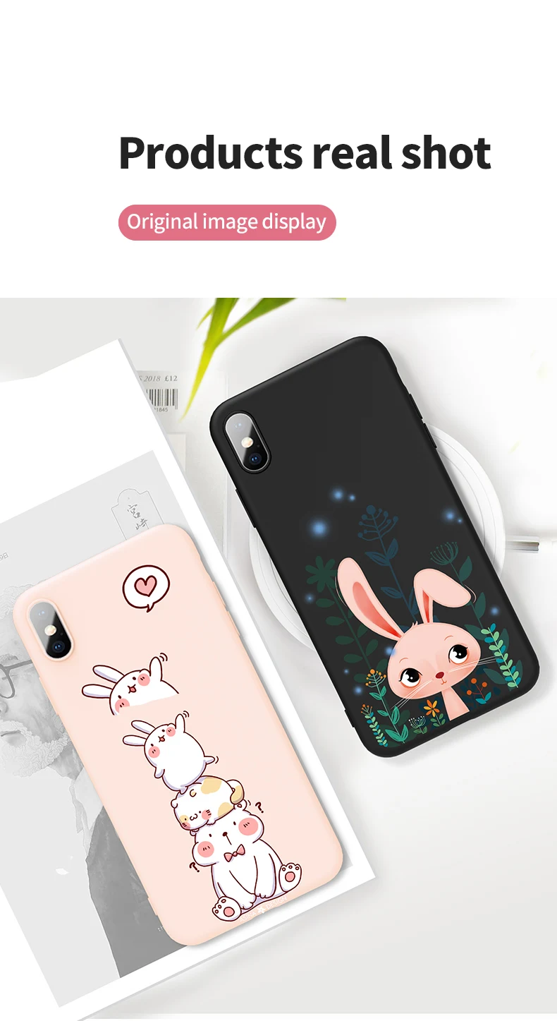 Силиконовый чехол для iPhone 6, 6 S, 7, 8 Plus, X, XR, Xs, Max, милый мультяшный чехол, силиконовый чехол, бампер для iPhone 11 Pro, Max, Funda, Coque Capa
