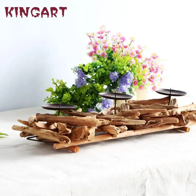 Старинный деревянный подсвечник фотодержатель Свадебный центр гостиная