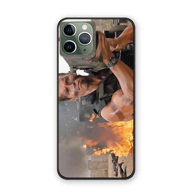 5999 Arnold Schwarzenegger movie Commando 1985 poster back cover case For iphone 11 11proMax 11pro silicone soft TPU phone case coque - Цвет: 5999