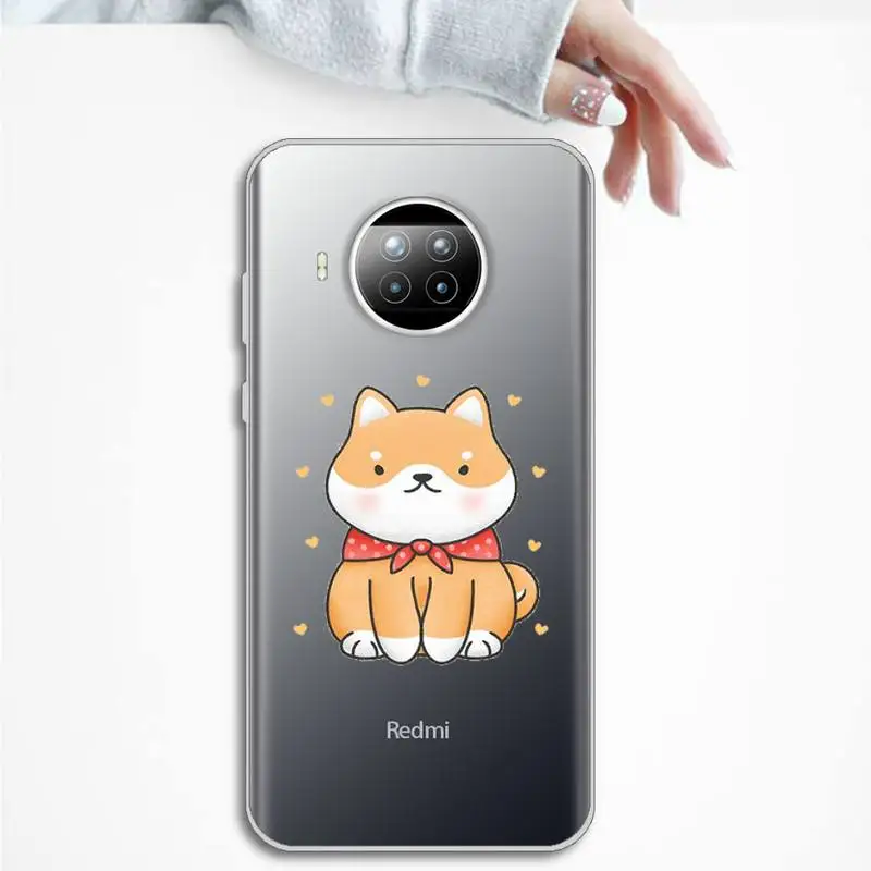 

Corgi Phone Case Transparent Clear for Xiaomi Redmi note 10 t 8 9 pro lite 11