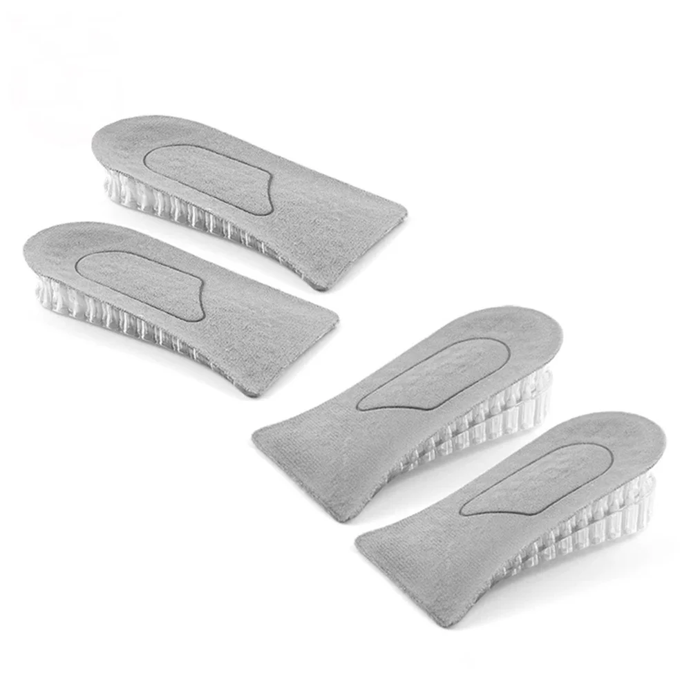 

1 Pair Breathable Half Silicone Shoes Insole Heighten Heel Insert Sports Shoes Pad Cushion Unisex 2-5cm Height Increase Insoles