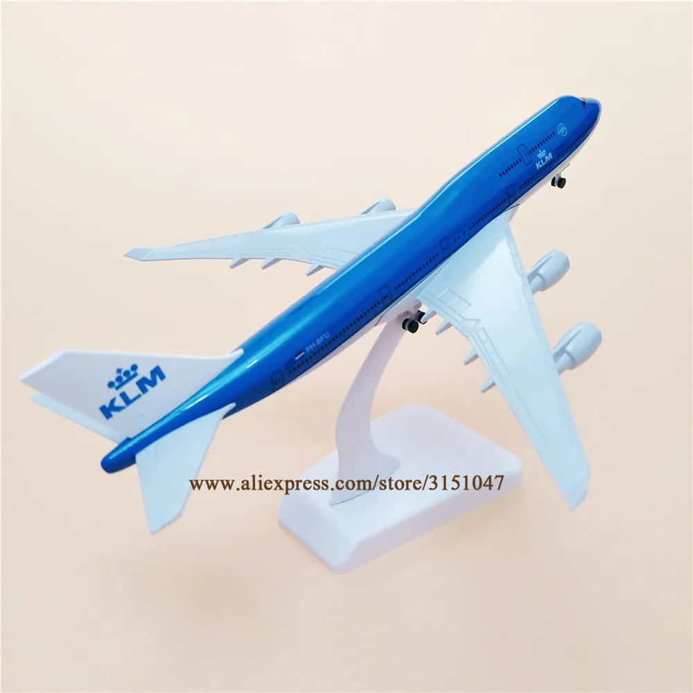 Модель самолета модель из металлического сплава 20 см Нидерланды Air KLM Airlines Боинг