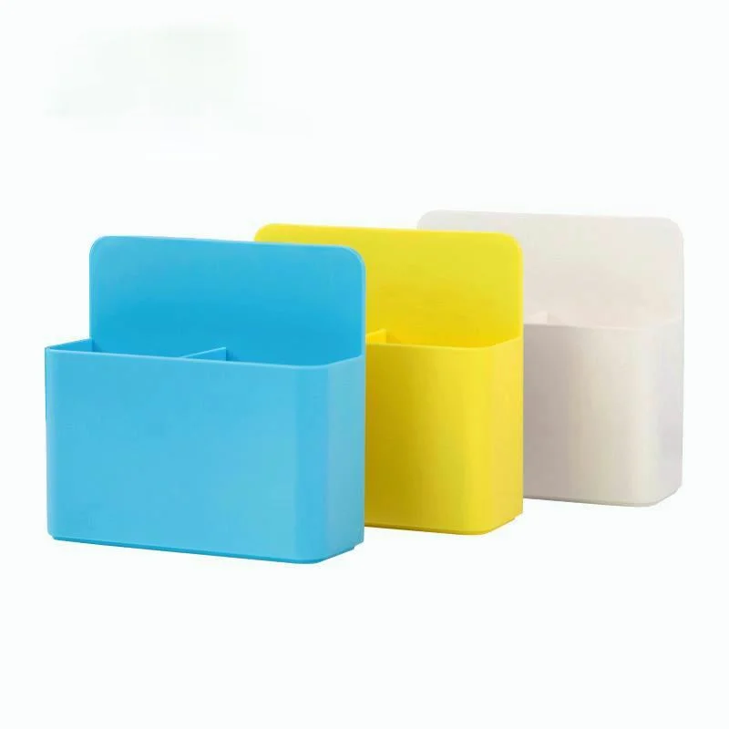 

Fridge Magnet Magnetic Storage Box Grid Rubber Magnet Plastic Organizer Bins Pens Pencil Cup Save Space Kitchen Storage Boxes