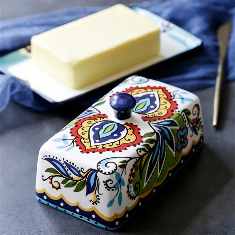 Керамическая коробка для масла европейская посуда креативная тарелка в