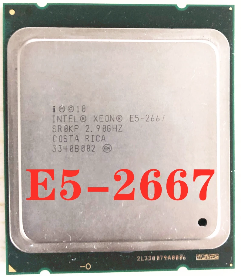 Процессор Intel Xeon E5 2667 2 9 ГГц 6 ядерный 15 Мб 8 ГТ/с Φ LGA2011 130 Вт серверный процессор SR0KP