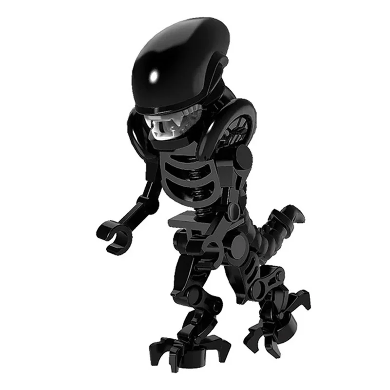 

4Pcs/set Alien Vs. Predator Action Figure Movie Series Model Toys Monsters Assembled Building Blocks Toys Gift Movie Series