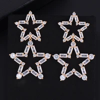 larrauri trendy cubic zirconia star earrings charms engagement wedding women earrings fashion jewelry party accessories %d1%81%d0%b5%d1%80%d1%8c%d0%b3%d0%b8