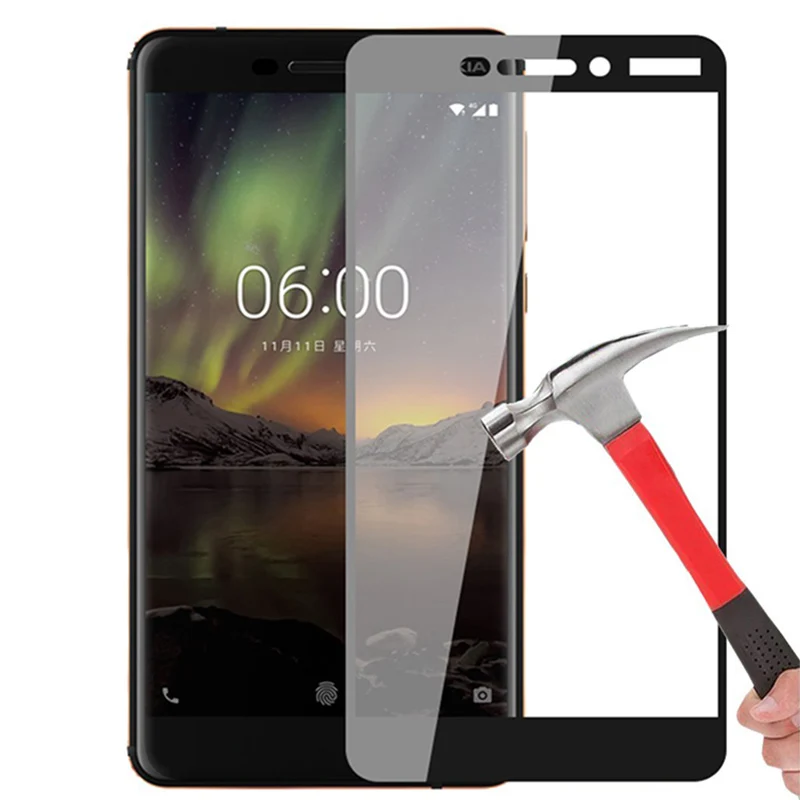 Полноэкранная защита для Nokia 1 2 3 5 6 2018 закаленное стекло Защитное 7 Plus|Защитные