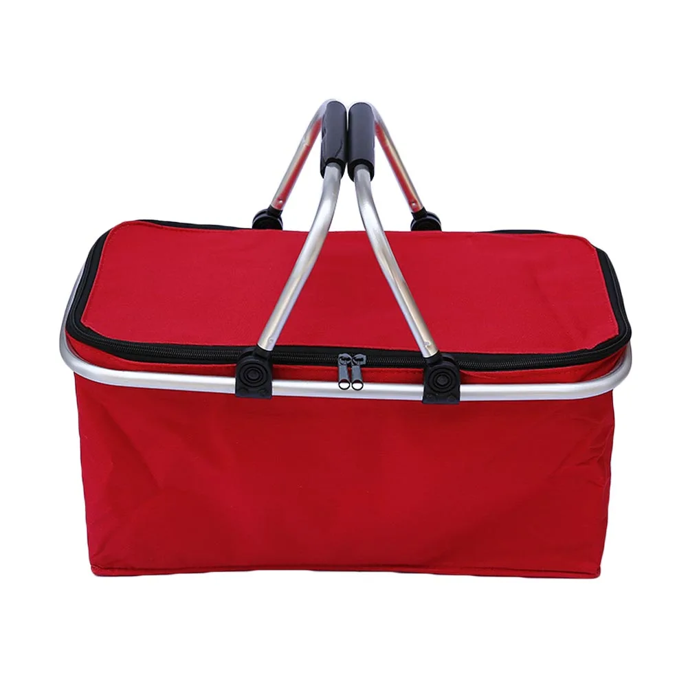 Складная корзина для покупок пикника и кемпинга изолированная охлаждающая