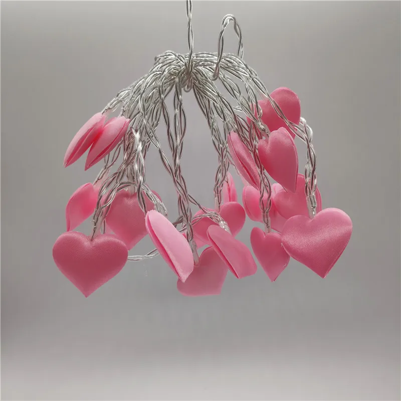 Светодиодная гирлянда с сердечками украшение для свадьбы Рождества Дня Святого