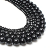 black agate beads 46810mm natural loose spacer bead for jewelry making diy creative bracelet accessories