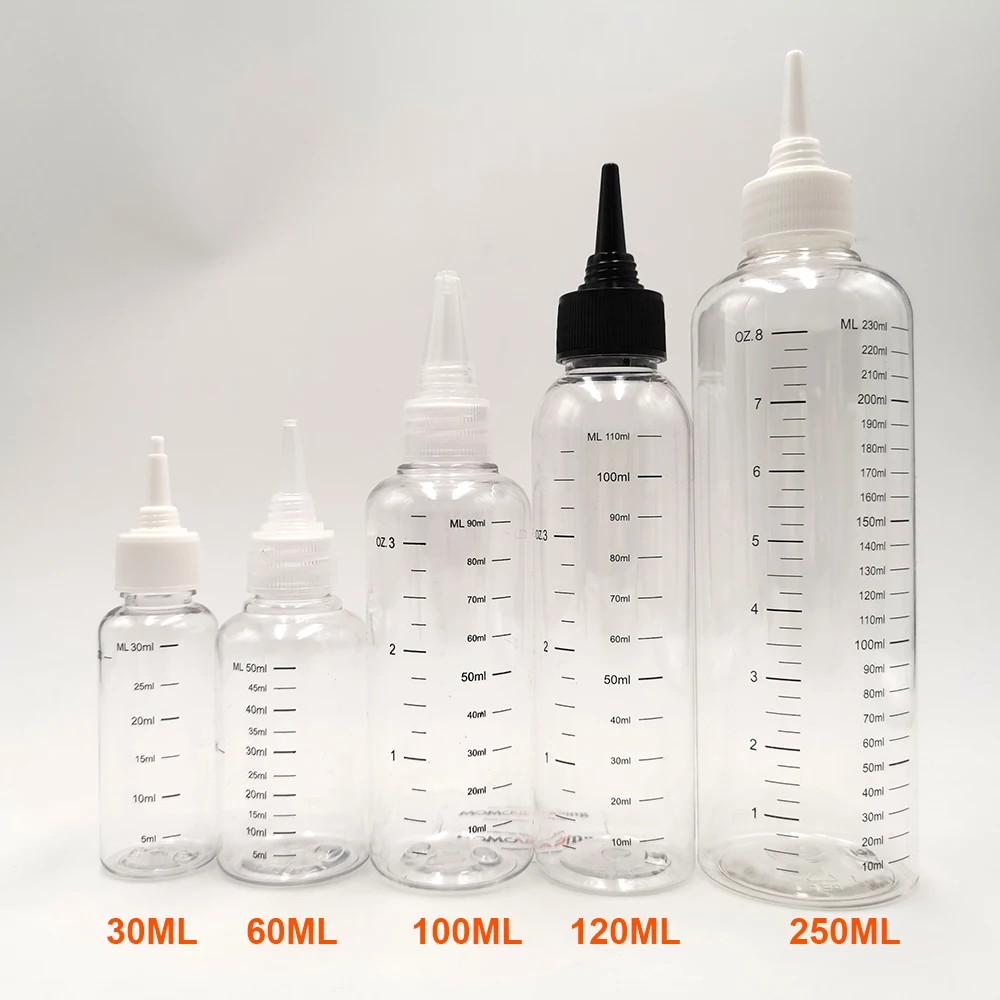 3 шт./упак. 30 мл 60 100 120 250 емкость E liquid бутылка флакон капельница со шкалой Juice Refill