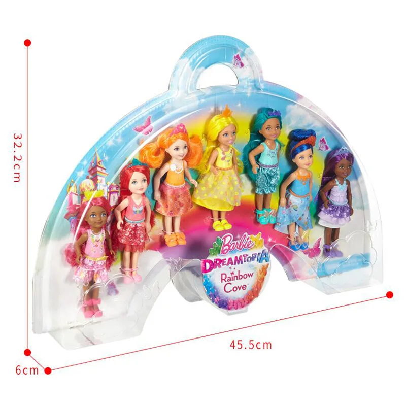 Оригинальная игрушечная кукла Barbie Bay 7 Dreamtopia Rainbow для девочек на день рождения, детские подарки, модная фигурка, подарок для девочек Boneca, подарок