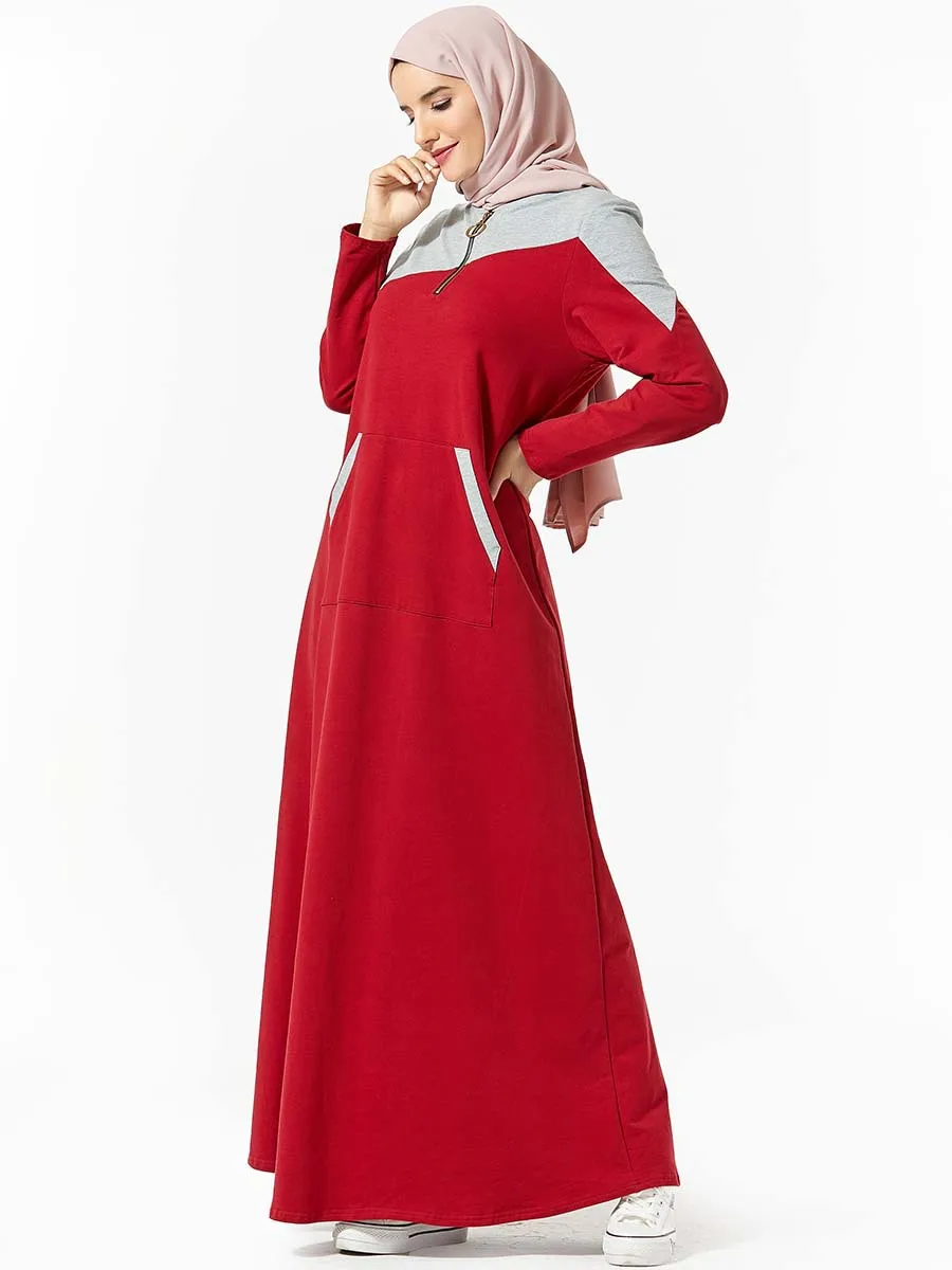 Весенне осенняя хлопковая Абая длинная спортивная одежда арабское длинное