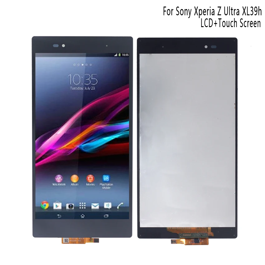 ЖК дисплей с рамкой для SONY Xperia Z Ultra XL39h XL39 C6833 сенсорный экран цифровым