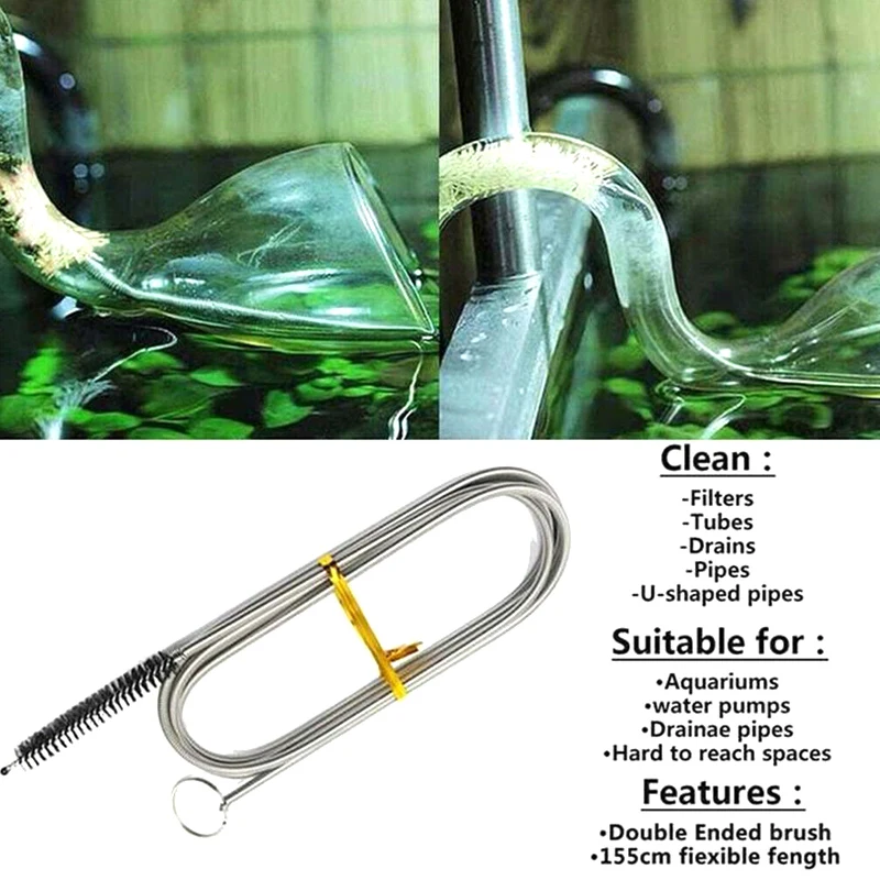 

Newly Long Flexible Refrigerator Scrub Brush Cleaning Tool for Home Kitchen Drain Pipe