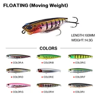 hard lures for fishing 65mm100mm floating pencil minnow lures topwater artificial bait swimbait crankbait fishing gear