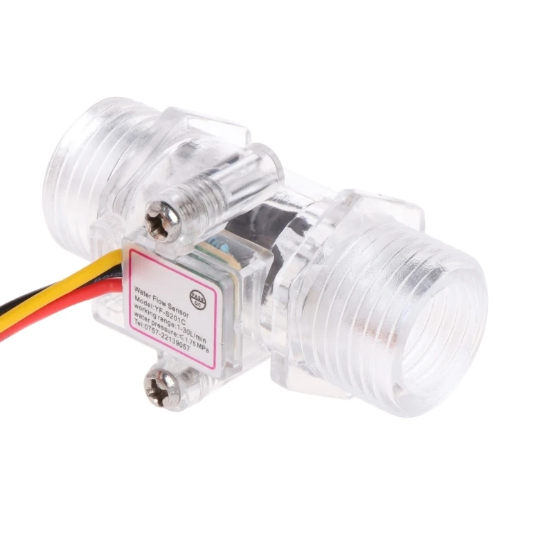 Water Flow Sensor G1/2&quot Fluid Meter Control Transparent Enclosure | Инструменты