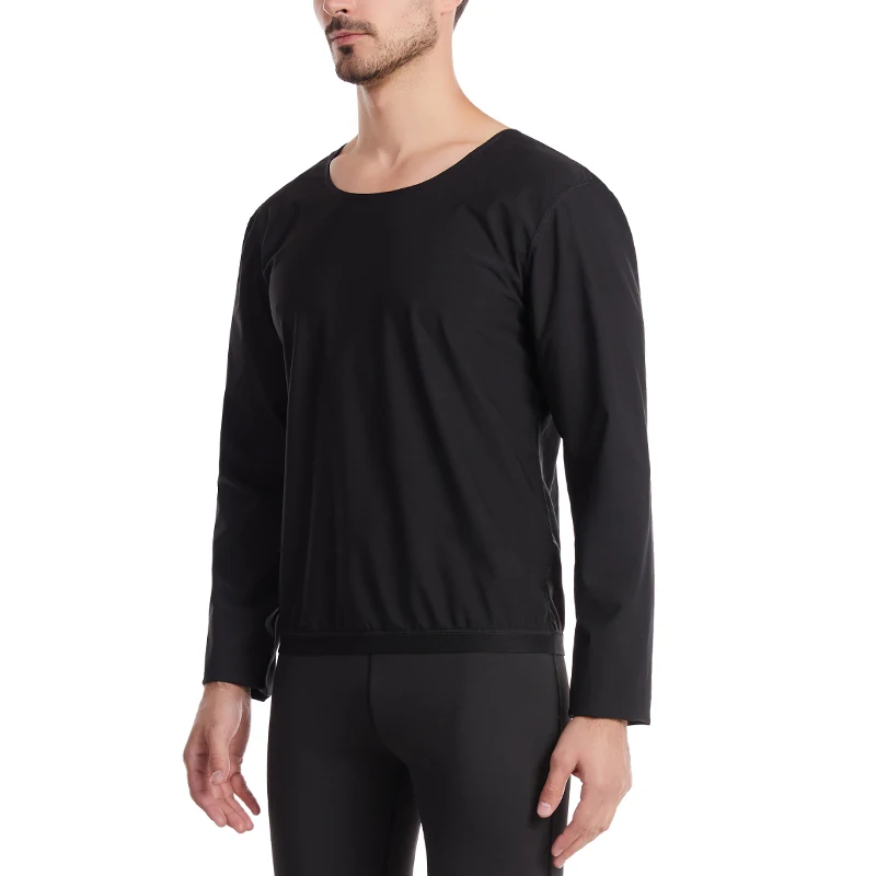 2022 Men Sauna Suits Body Shaper Thermo Sauna Pants Sweat Waist Trainer Legging Slimming Long-sleeve Shirt Workout Shapewear Set