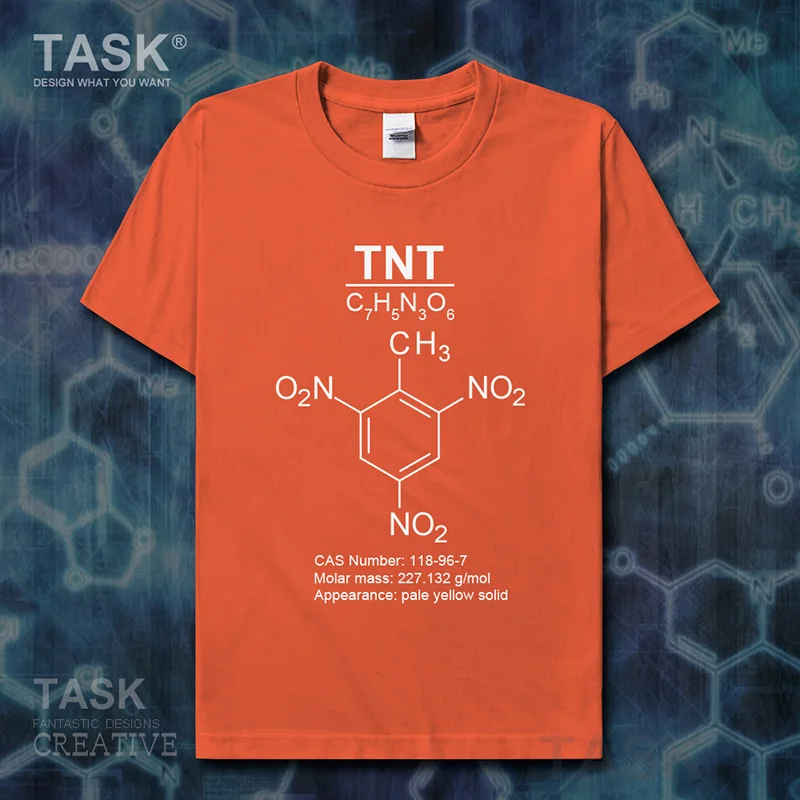 Взрыв TNT молекулярная формула химия тема футболка Новые Топы Футболка мужская