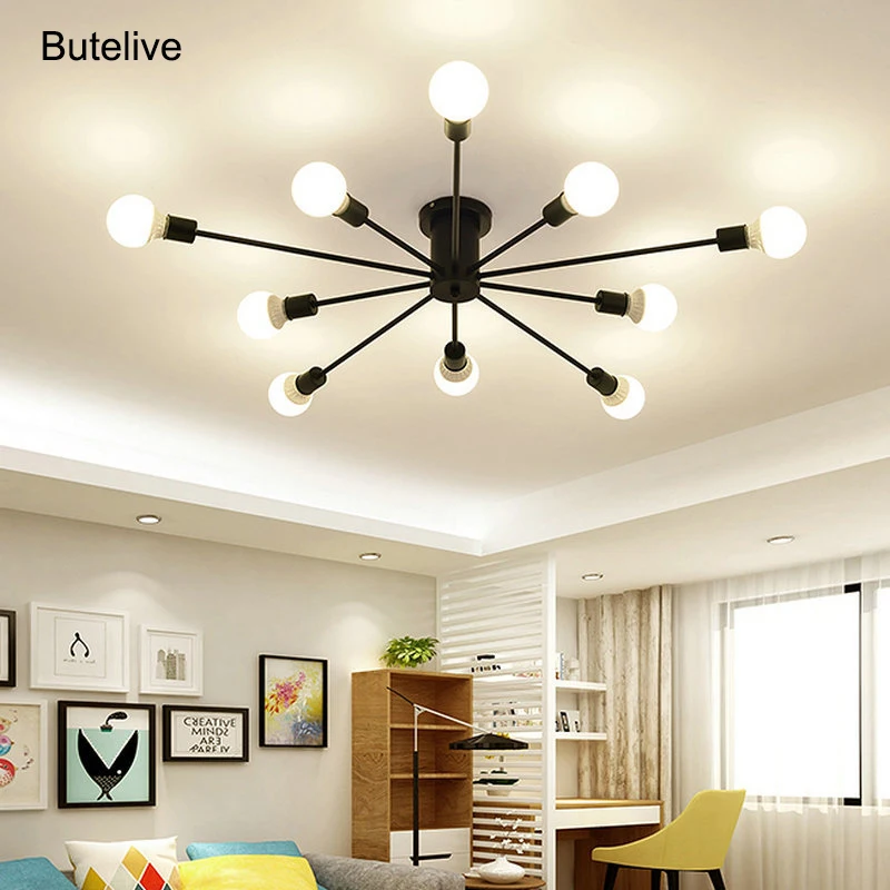 Современная светодиодная люстра светильник промышленные люстры винтажный