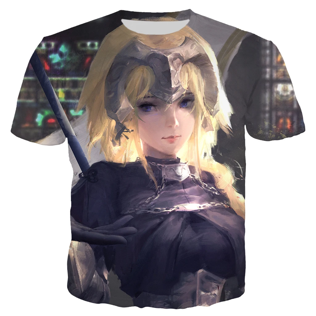 Аниме Fate Stay Night Футболка модная мужская одежда мультяшная футболка 3D принт