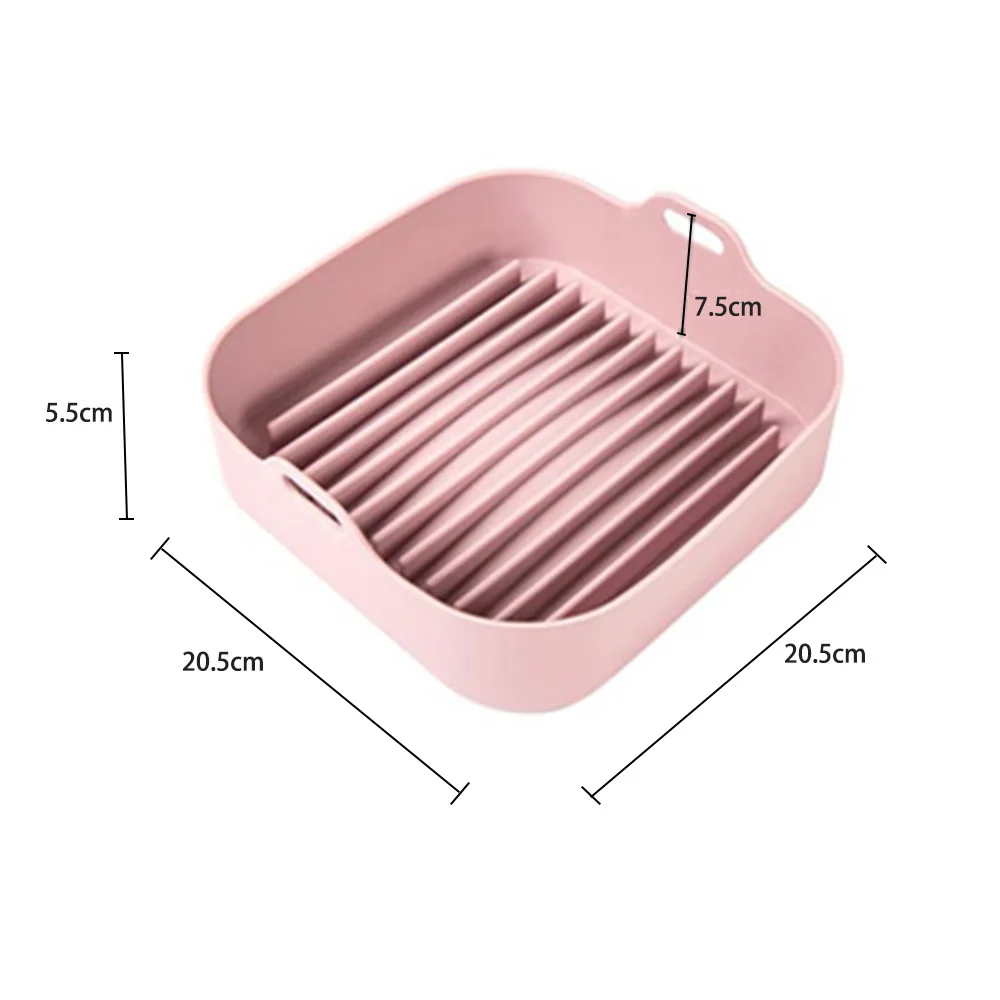 

Silicone Pot Multifunctional Air Fryers Oven Accessories Bread Fried Chicken Pizza Basket Baking Tray FDA Baking Dishes