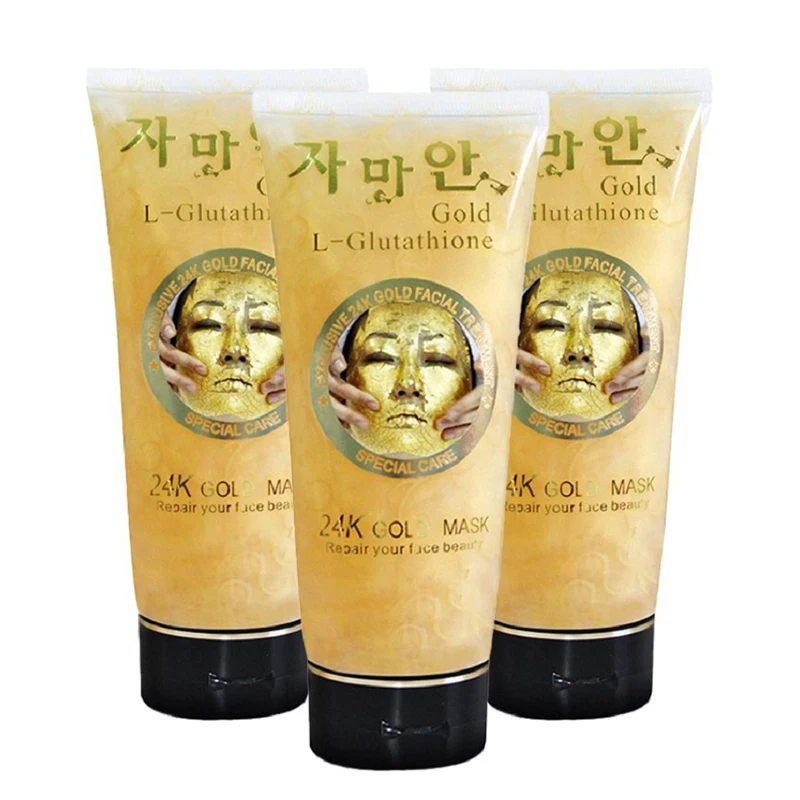 Маска для лица с коллагеном 3 шт./лот 24K Gold |