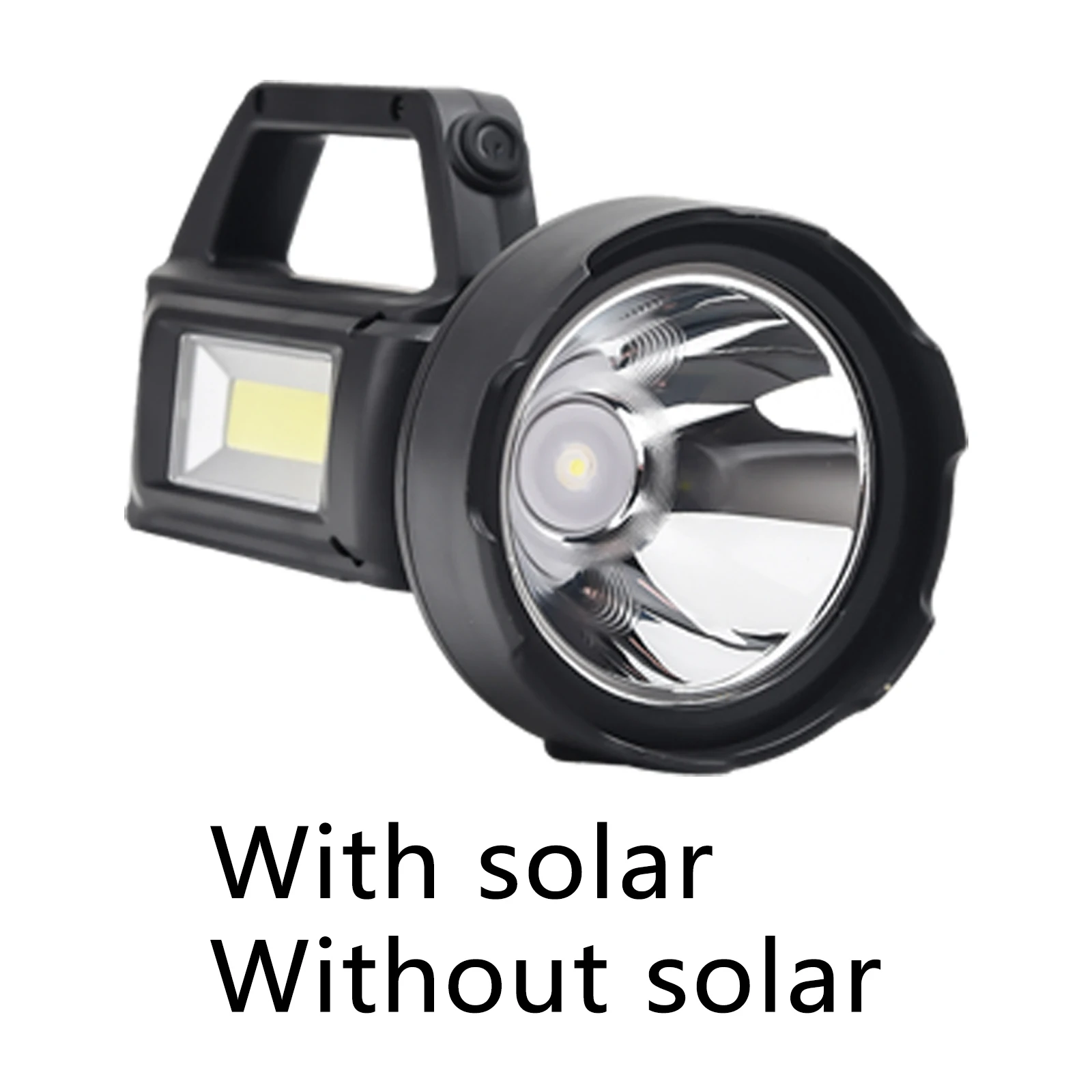 

Rechargeable Spotlight Handheld Portable Waterproof Double Light Source Lamp Bead Work Light for Exploration Emergencies Camping